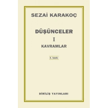 Düşünceler 1-Kavramlar - Sezai Karakoç - Diriliş Yayınları