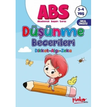 Düşünme Becerileri(Dikkat Algı Zeka) 3-4 Yaş-Okul Öncesi-Pinokyo Yayınları