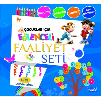 Eğlenceli Faaliyet Seti-Lacivert Kitap - Parıltı Yayınları