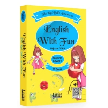English With Fun Beginner Level 1 İngilizce Hikaye (10 Kitap) - Living English Dictionary
