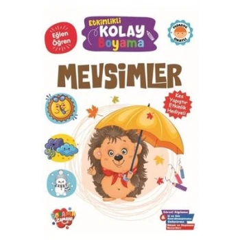 Etkinlikli Kolay Boyama Mevsimler-Boyama Zamanı-Revzen Kitap
