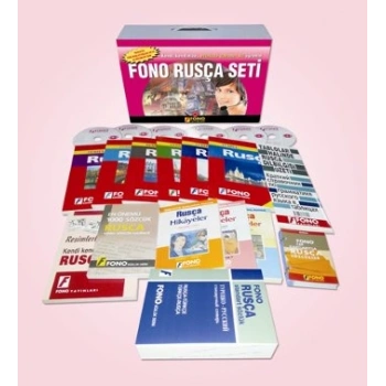 Fono Rusça Seti 14 Kitap 6 Cd Fono Yayınları