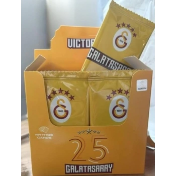 Galatasaray Futbolcu 5 Yıldızlı Kartları Takımı 24 Lü-(Kutuda 24 Adet Var)-Vıctory