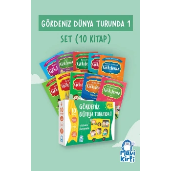 GÖKDENİZ DÜNYA TURUNDA 1- 2.SINIF (10 KİT.)-MAVİ KİRPİ YAYINLARI