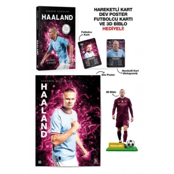 Haaland-Sahanın Yıldızları -(Futbol)- 3D Biblo Hediyeli- Harry Coninx - Parodi Yayınları