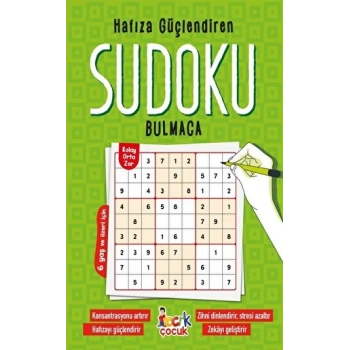Hafıza Güçlendiren Sudoku Bulmaca - Bıcırık Yayınları