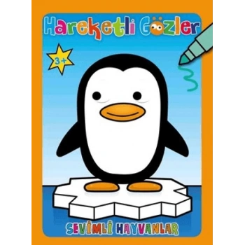 Hareketli Gözler Sevimli Hayvanlar -(Okul Öncesi)- Sıfır Altı Yaş Yayınları