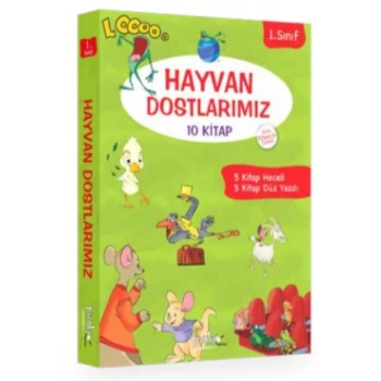 Hayvan Dostlarımız Düz Yazılı(10 Kitap) 1.Sınıf Hikaye - Pinokyo Yayınları