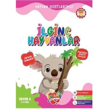 Hayvan Dostlarımız – İlginç Hayvanlar Seviye 6 -Boyama Zamanı-Revzen Kitap