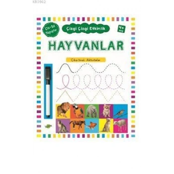 Hayvanlar 4+ Yaş Çizgi Çizgi Etkinlik - Kukla Yayınları