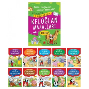 Keloğlan Masalları Seti-1.sınıf hikaye- (10 Kitap) - Takım Büyük Boy - Ema Çocuk Yayınları