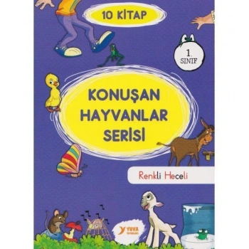 Konuşan Hayvanlar Serisi Renkli Heceli(10 Kitap) 1.Sınıf Hikaye - Yuva Yayınları