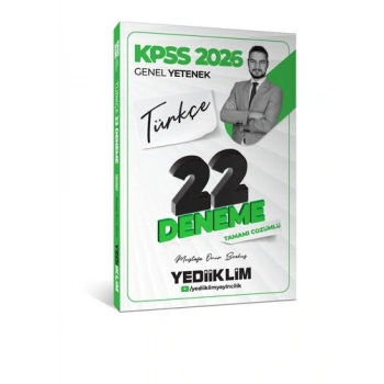KPSS GY TÜRKÇE 22 DENEME SINAVI -2026-YEDİİKLİM YAYINLARI