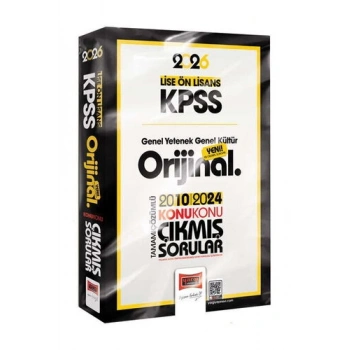 KPSS LİSE ÖNLİSANS KONU KONU ÇIKMIŞ SORU 2026 - YARGI YAYINLARI