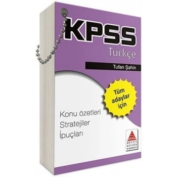 KPSS Türkçe Kartı Tüm Adaylar için Delta Kültür Yayınları