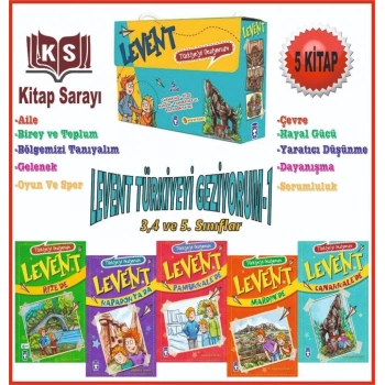 Levent Türkiyeyi Geziyorum 1 (5 Kitap) - Mustafa Orakçı - Timaş Yayınları