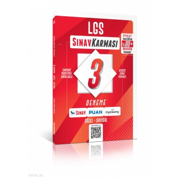 LGS 3 Deneme Çözümlü-Sınav Karması-Sınav Yayınları