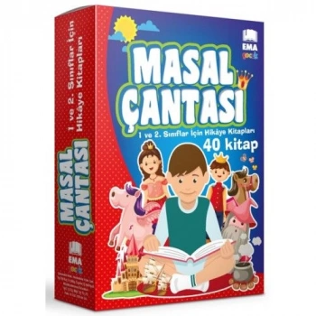Masal Çantası 100 Temel Eserden Seçilmiş 40 Kitap - 1. ve 2. Sınıflar İçin Ema Yayınları
