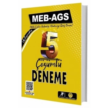 MEB-AGS Çözümlü 5 Deneme-Tasarı Yayınları