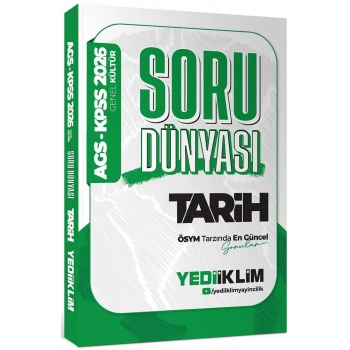 MEB-AGS GK TARİH SORU DÜNYASI  2026 - YEDİİKLİM YAYINLARI
