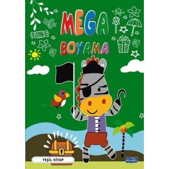 Mega Boyama-Yeşil Kitap-Parıltı Yayınları