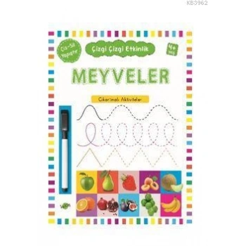Meyveler 4+ Yaş Çizgi Çizgi Etkinlik - Kukla Yayınları