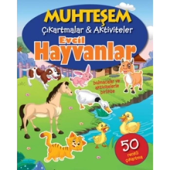 Muhteşem Çıkartmalar & Aktiviteler Evcil Hayvanlar - The Book Company - Parıltı Yayınları