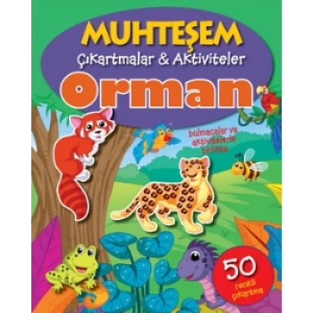Muhteşem Çıkartmalar & Aktiviteler Orman - The Book Company - Parıltı Yayınları