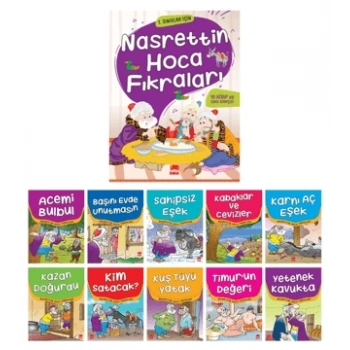 Nasrettin Hoca Fıkraları (10 Kitap) - Küçük Boy - Ema Yayınları