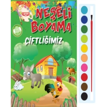 Neşeli Boyama Çiftliğimiz (Suluboyalı) - Parıltı Yayınları