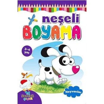 Neşeli Boyama - Hayvanlar- Revzen Kitap