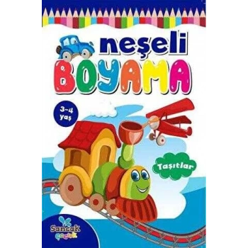 Neşeli Boyama - Taşıtlar - Revzen Kitap