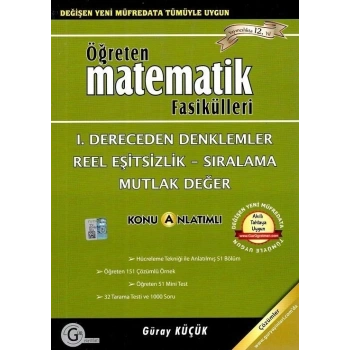 Öğreten Matematik Fasikülleri 1.Dereceden Denklemler Konu Anlatımlı - Gür Yayınları