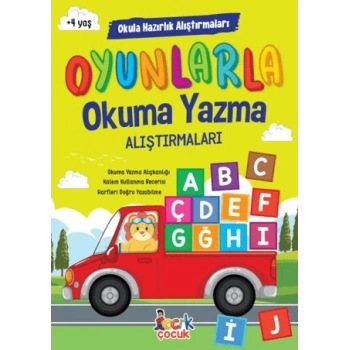 Oyunlarla Okuma Yazma Alıştırmaları -Okul Öncesi- Bıcırık Yayınları