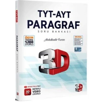 Paragraf Soru Bankası TYT-AYT-3D Yayınları