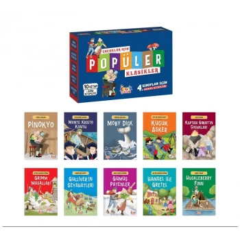 Popüler Klasikler- 4.sınıf Çocuklar İçin (10 Kitap) - Bıcırık Yayınları