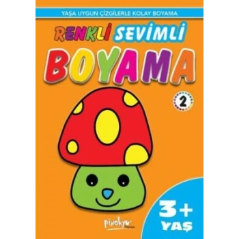 Renkli Sevimli Boyama 2 3+Yaş Kalın Boyama - Pinokyo Yayınları
