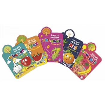 Sebzeler Meyveler Boyama Zamanı Seti (5 Kitap) - Timaş Çocuk