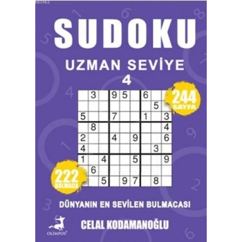 Sudoku-Uzman Seviye 4-Celal Kodamanoğlu-Olimpos Yayınları