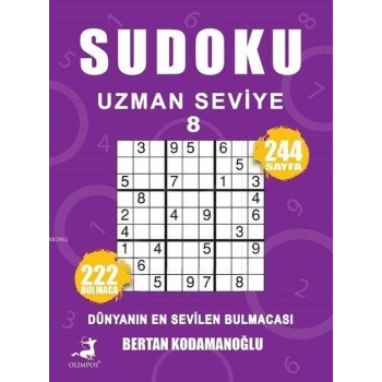 Sudoku-Uzman Seviye 8-Bertan Kodamanoğlu-Olimpos Yayınları