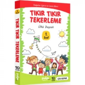 Tıkır Tıkır Tekerleme Düz Yazılı(10 Kitap) 1.Sınıf Hikaye - Pinokyo Yayınları