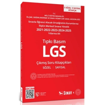 Tıpkı Basım LGS Çıkmış Soru Kitapçıkları-Sınav Yayınları