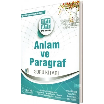 TYT AYT Anlam ve Paragraf Soru Bankası (İADESİZ) - Palme Yayınları