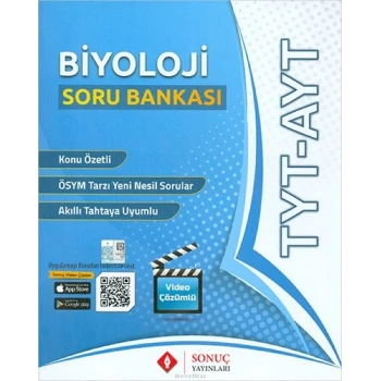 TYT AYT Biyoloji Soru Bankası - Sonuç Yayınları