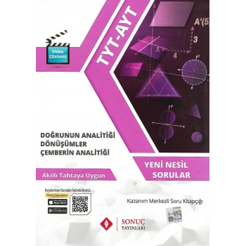 TYT AYT Doğrunun Analitiği Dönüşümler Çemberin Analitiği - Sonuç Yayınları