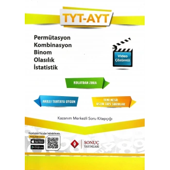 TYT AYT Permütasyon Kombinasyon Binom Olasılık Fasikülü - Sonuç Yayınları