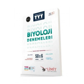 TYT Biyoloji 50x6 Denemeleri- Limit Yayınları