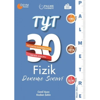 TYT Fizik Deneme Sınavı 30lu Palmetre (İADESİZ) - Palme Yayınları
