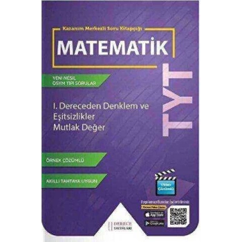TYT I.Dereceden Denklem ve Eşitsizlikler Mutlak Değer-Derece Yayınları