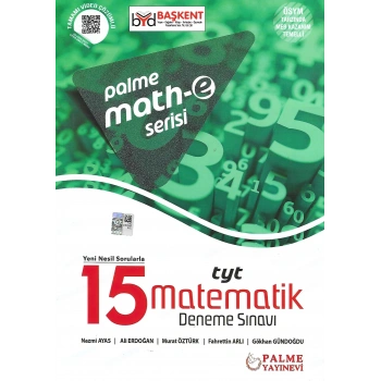 TYT MATEMATİK DENEME SINAVI 15Lİ MATH-E SERİSİ(İADESİZ)- PALME YAYINLARI